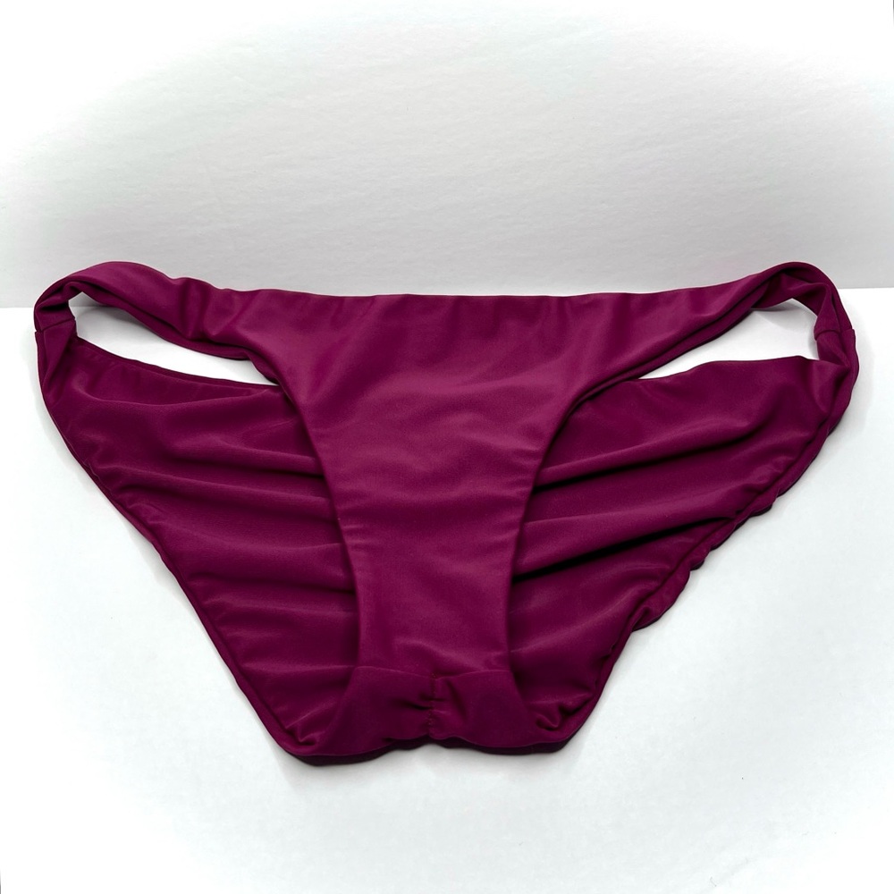 Free People Zinke Magenta Pink Katie Bottom Size L Hipster Solid Designer Surfer - Picture 1 of 10